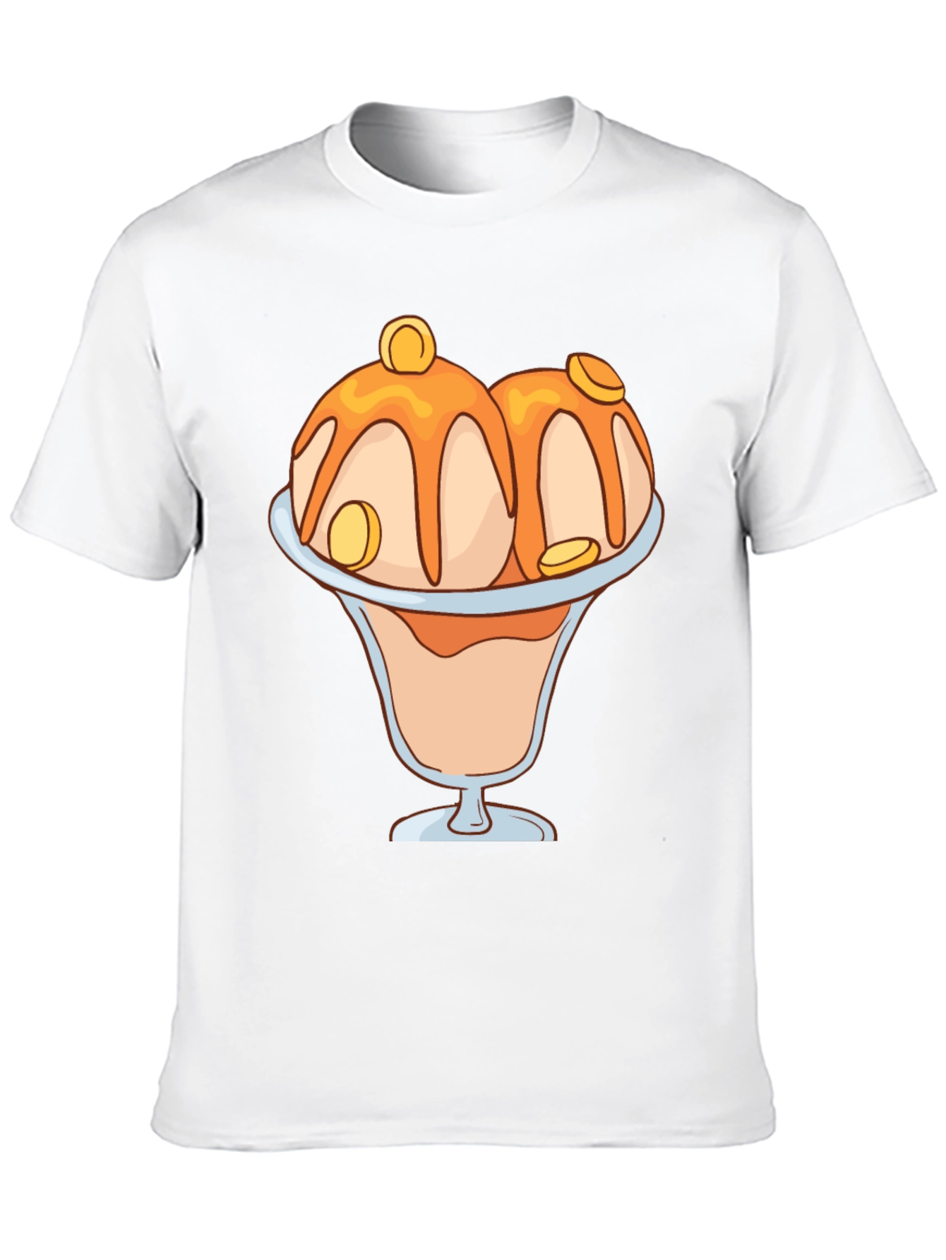 Ice Cream Sundae Graphic Tee - Black