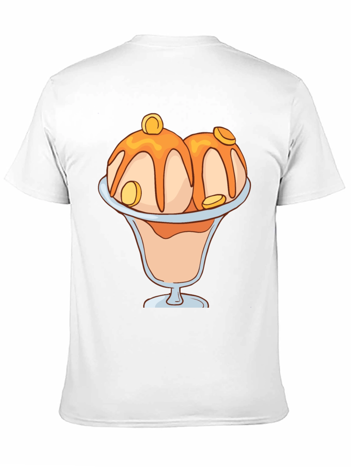 Ice Cream Sundae Graphic Tee - Black