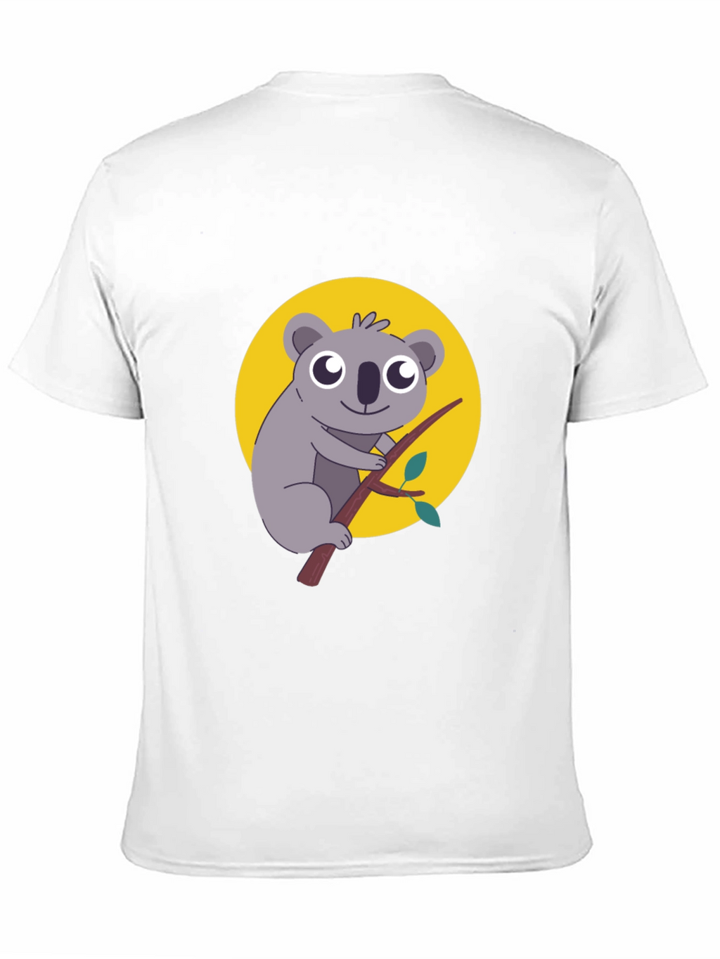 Koala Graphic Tee - Mens Black Cotton T-Shirt