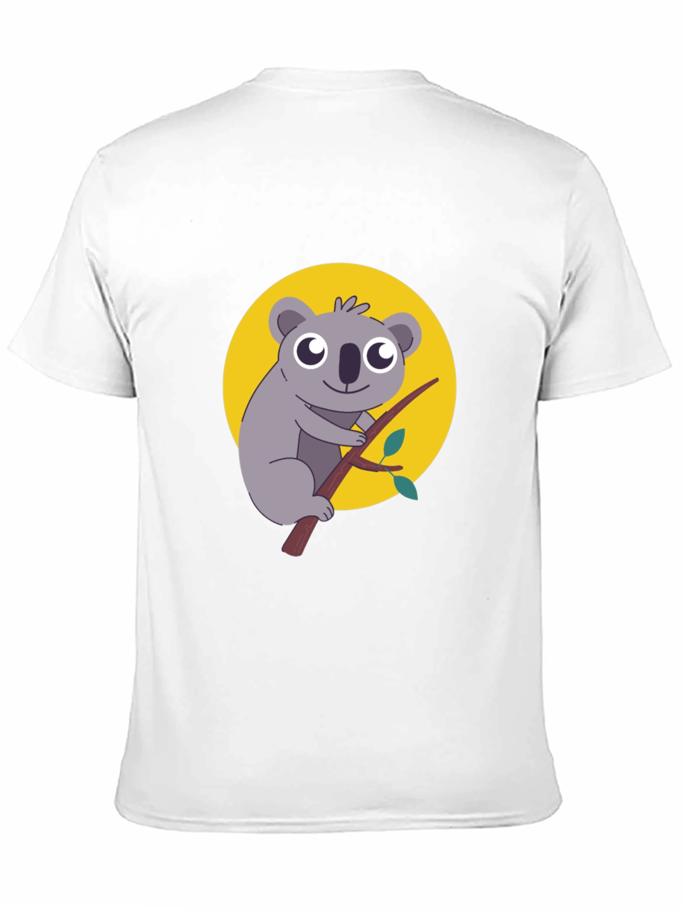 Koala Graphic Tee - Mens Black Cotton T-Shirt