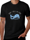 Dont Krill My Vibe Black Graphic Tee