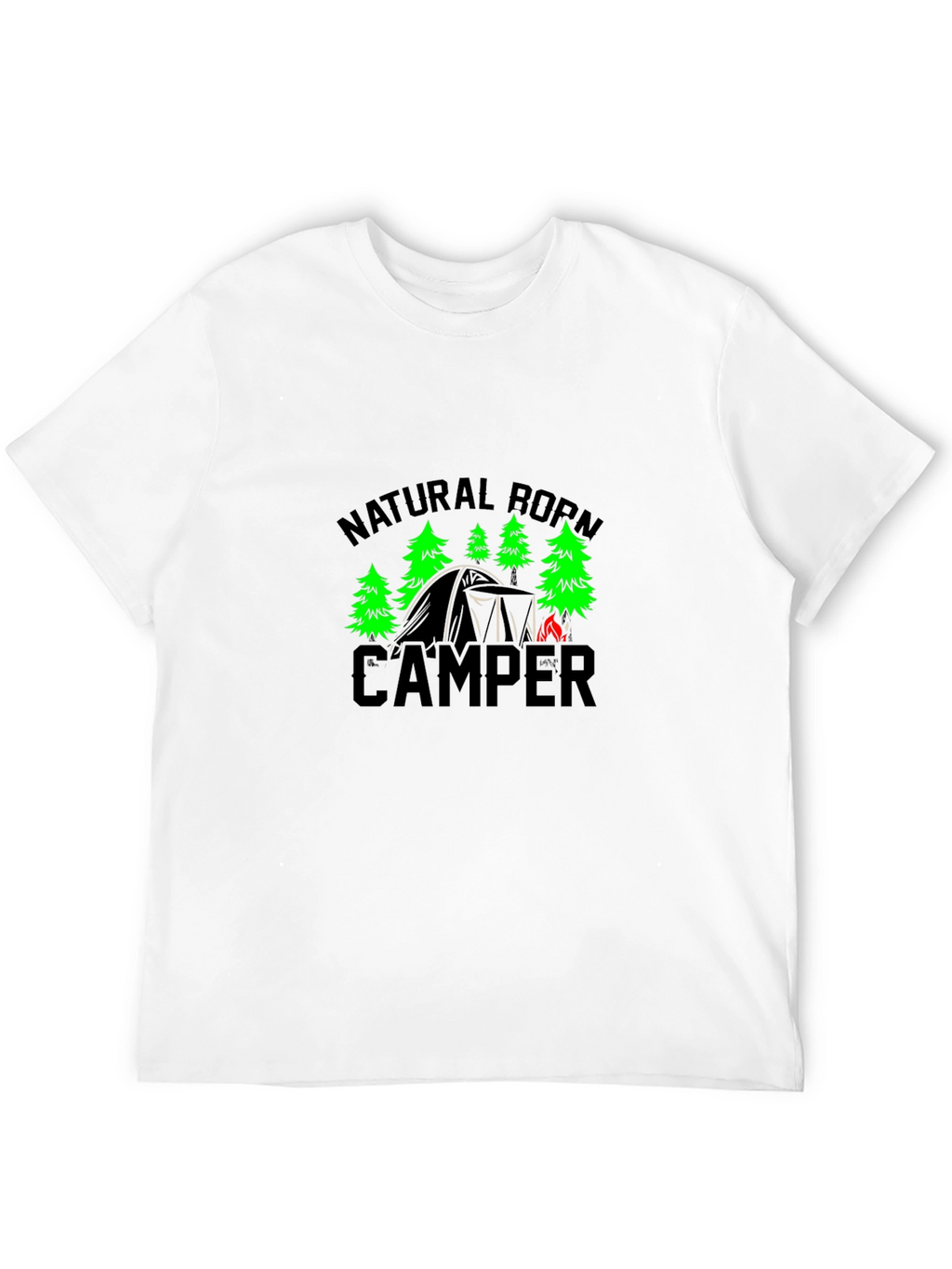Natural Born Camper Black T-Shirt