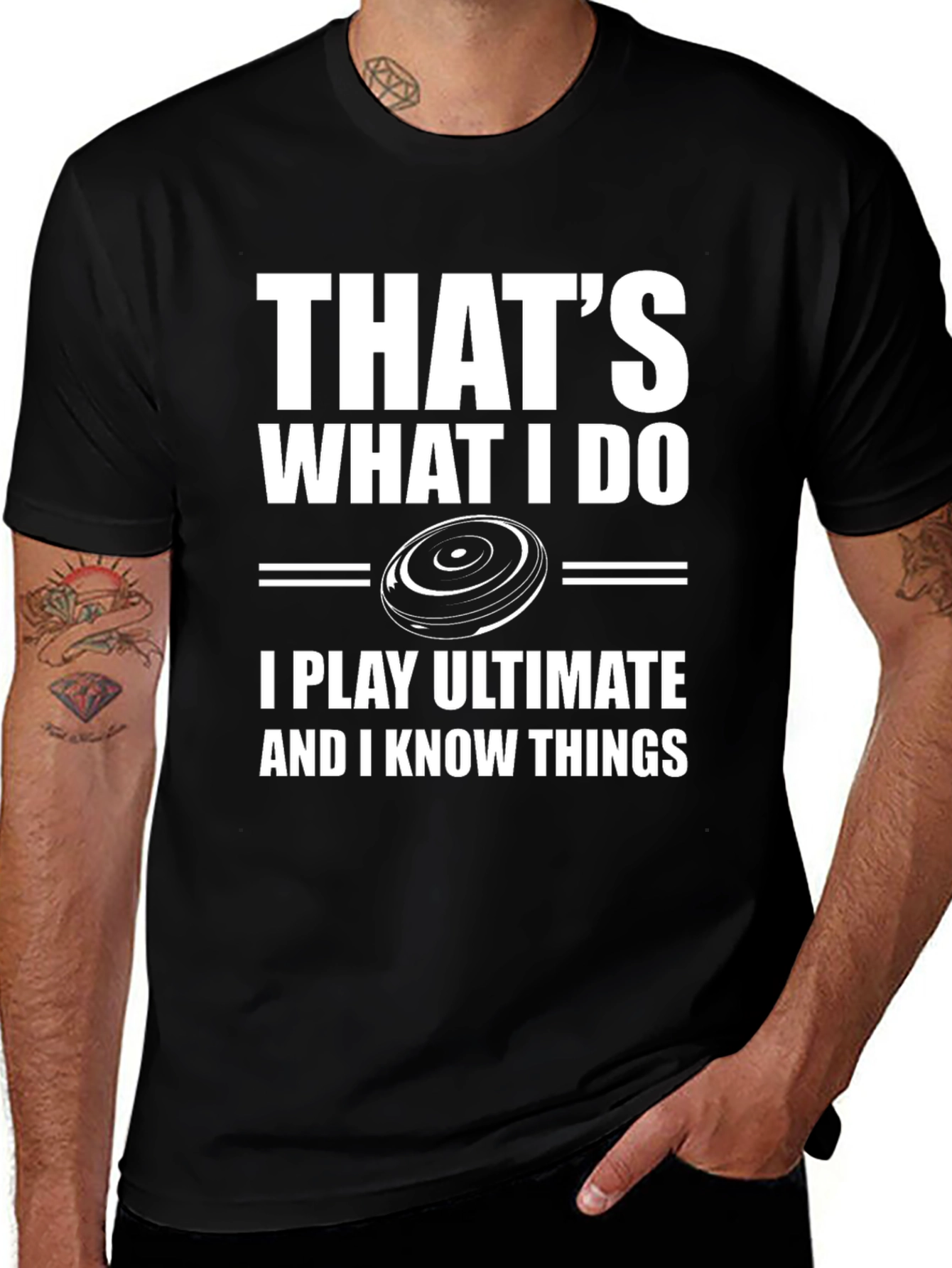 Thats What I Do Ultimate Frisbee Graphic T-Shirt