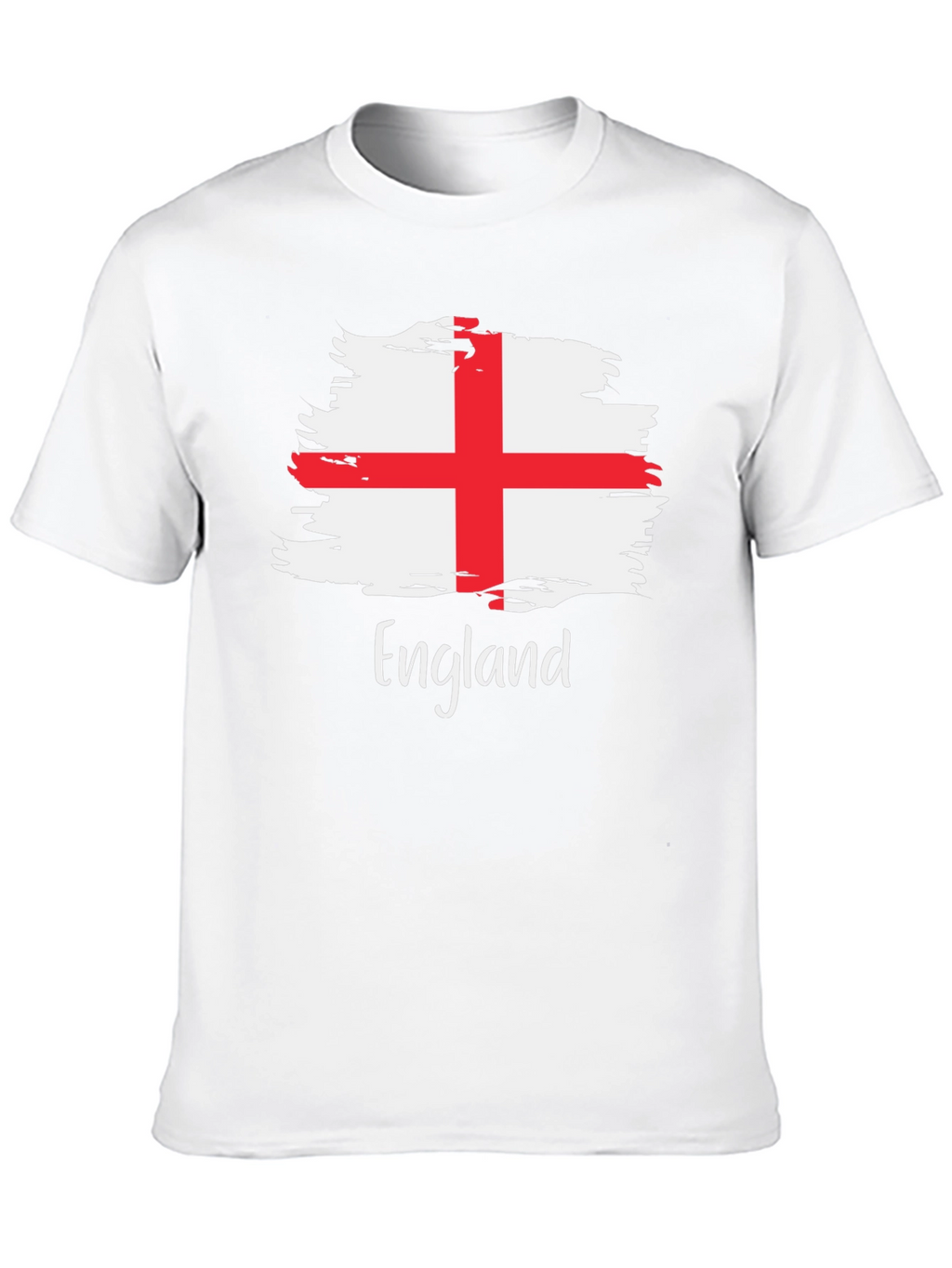England Flag Brush Stroke T-Shirt