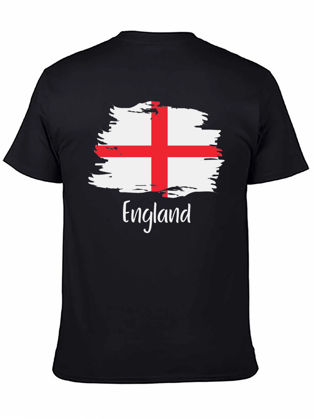 England Flag Brush Stroke T-Shirt