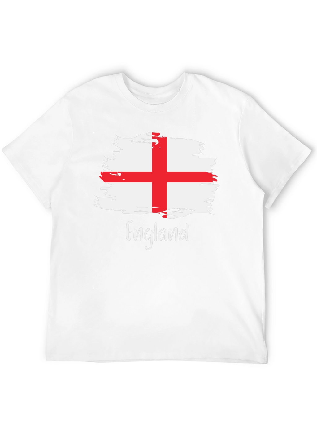 England Flag Brush Stroke T-Shirt