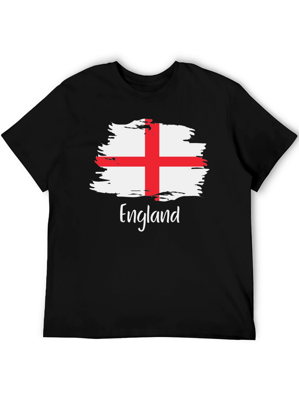 England Flag Brush Stroke T-Shirt