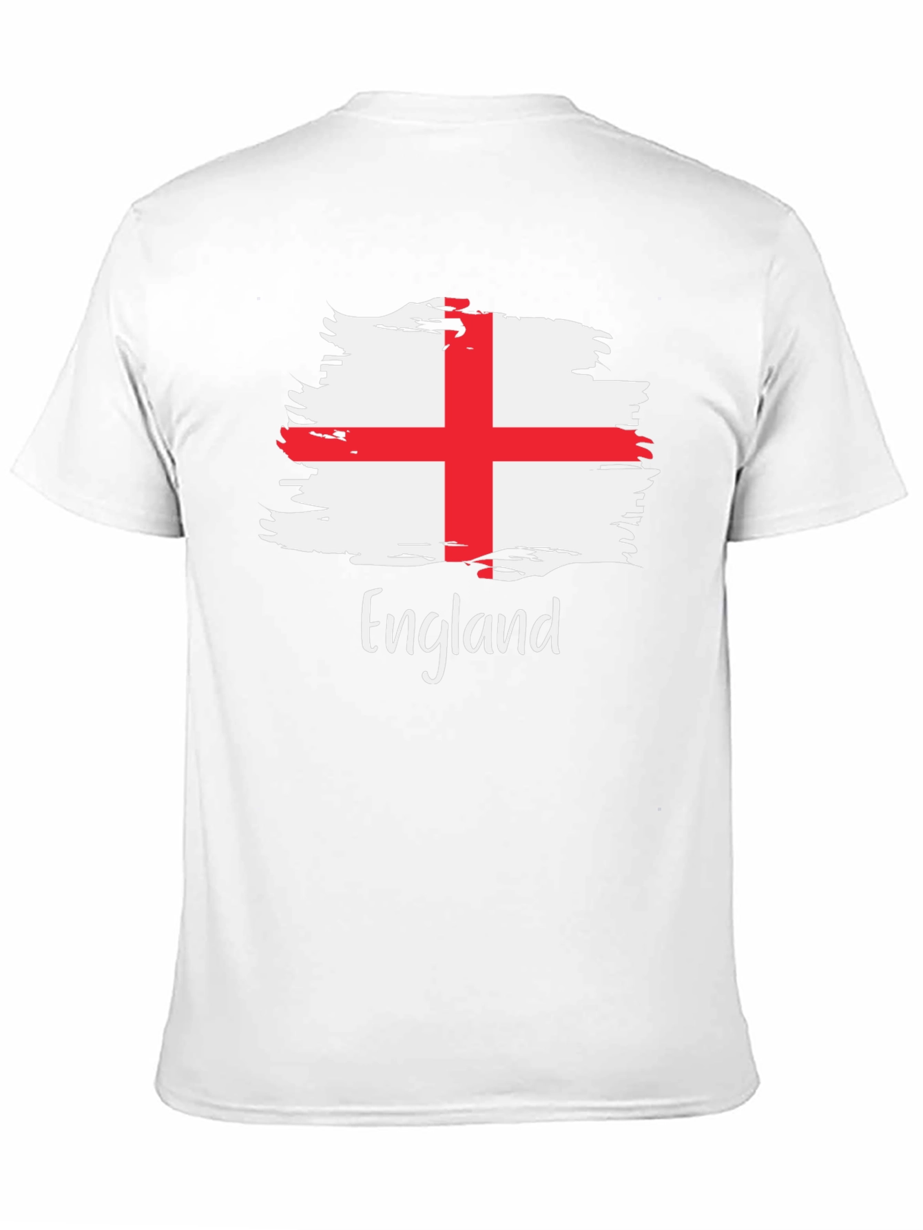 England Flag Brush Stroke T-Shirt