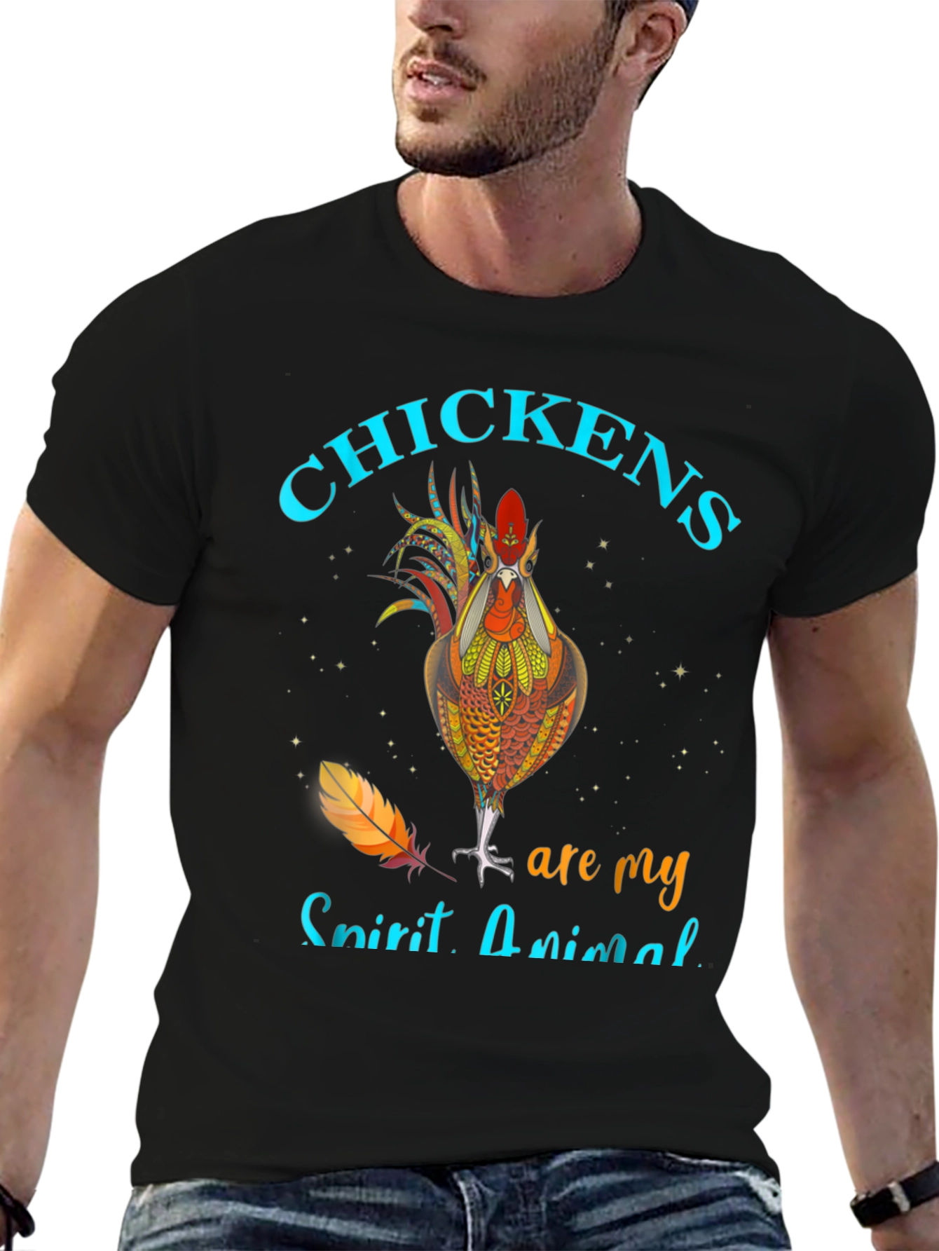 Chicken Spirit Animal Graphic T-Shirt