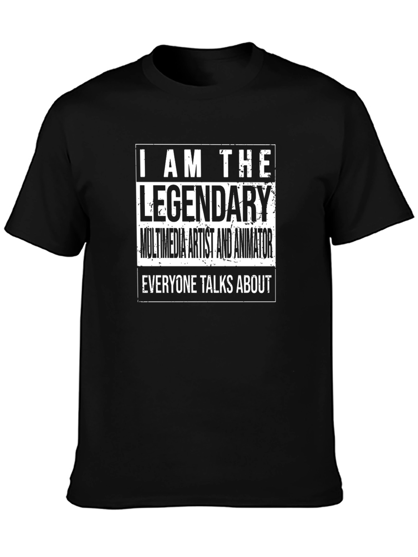 Legendary Multimedia Artist & Animator Black T-Shirt