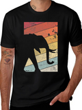 Retro Elephant Graphic Tee - Stylish & Comfortable