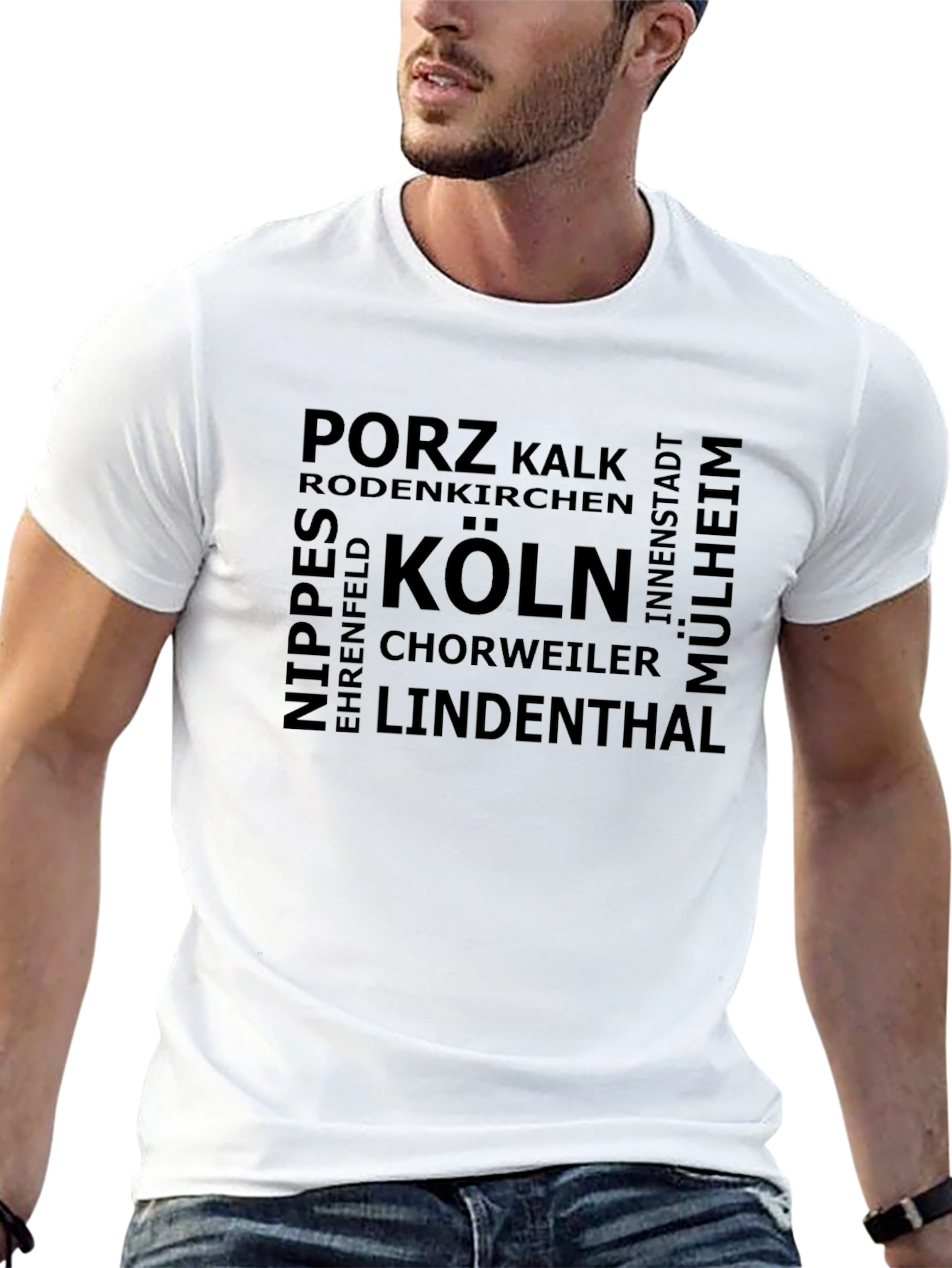 Cologne Germany District Black T-Shirt