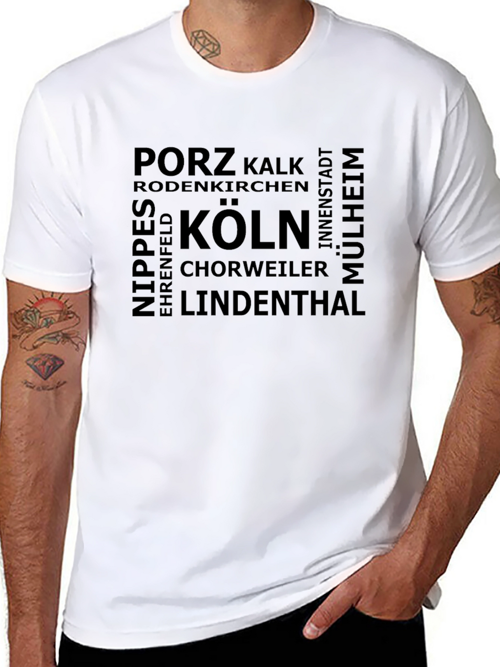 Cologne Germany District Black T-Shirt