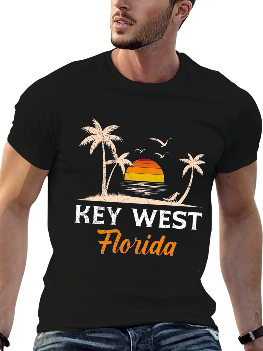 Key West Florida T-Shirt - Island Sunset Design