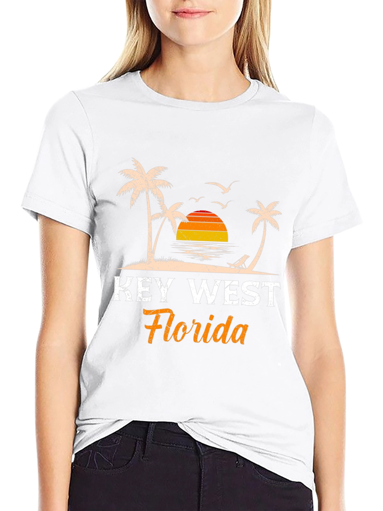 Key West Florida T-Shirt - Island Sunset Design