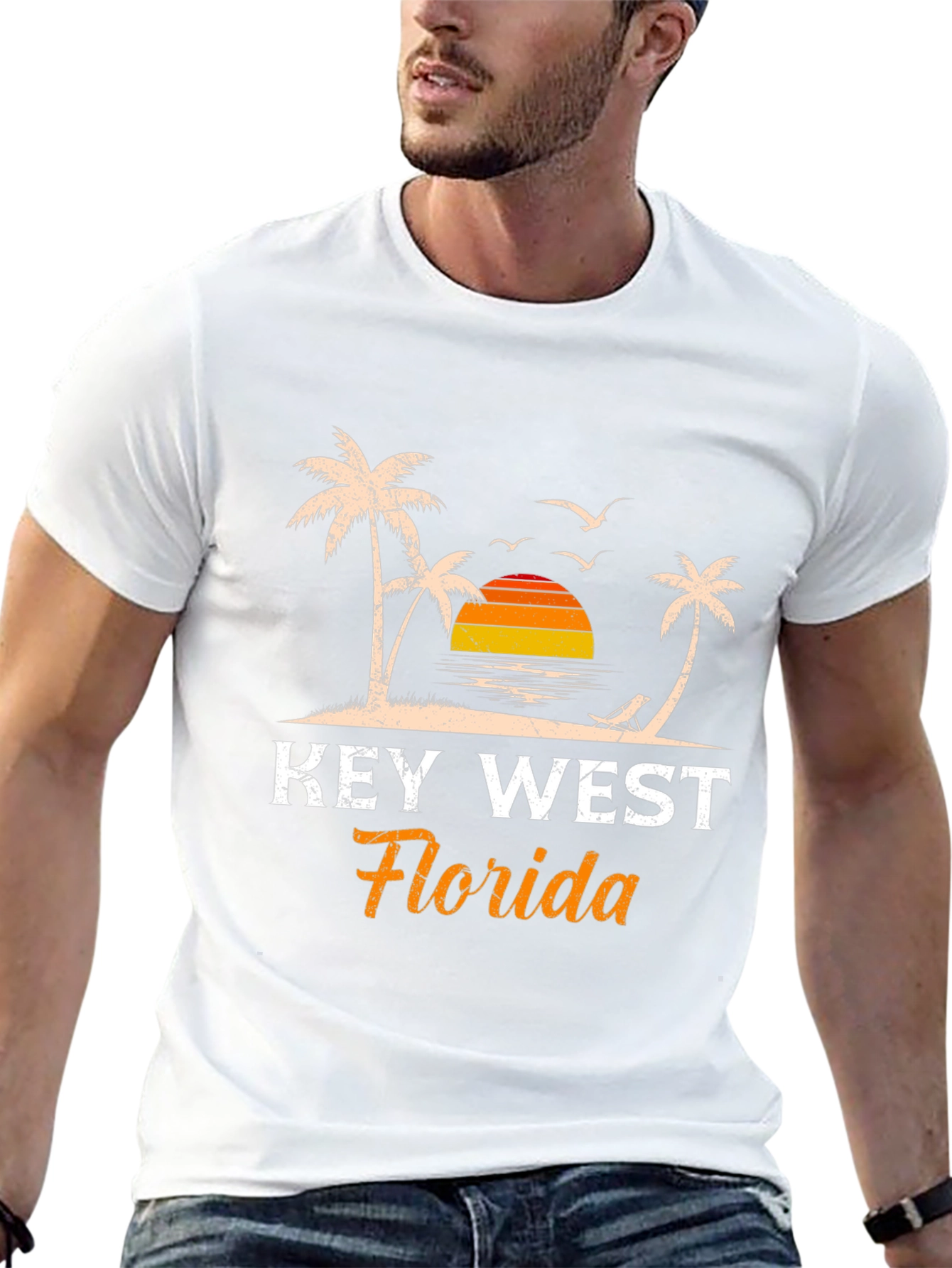 Key West Florida T-Shirt - Island Sunset Design