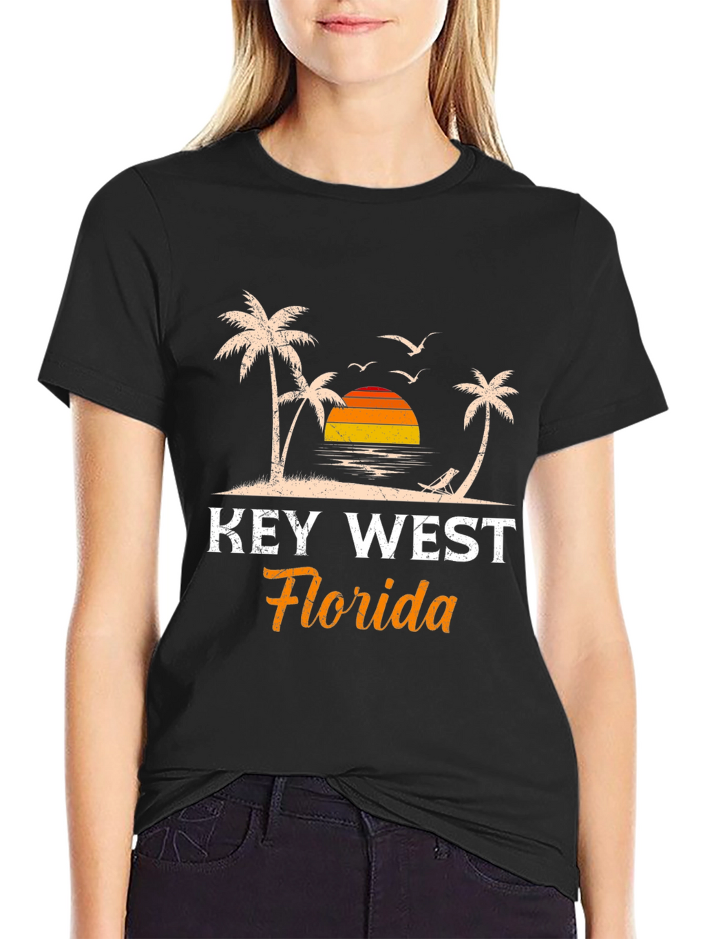 Key West Florida T-Shirt - Island Sunset Design
