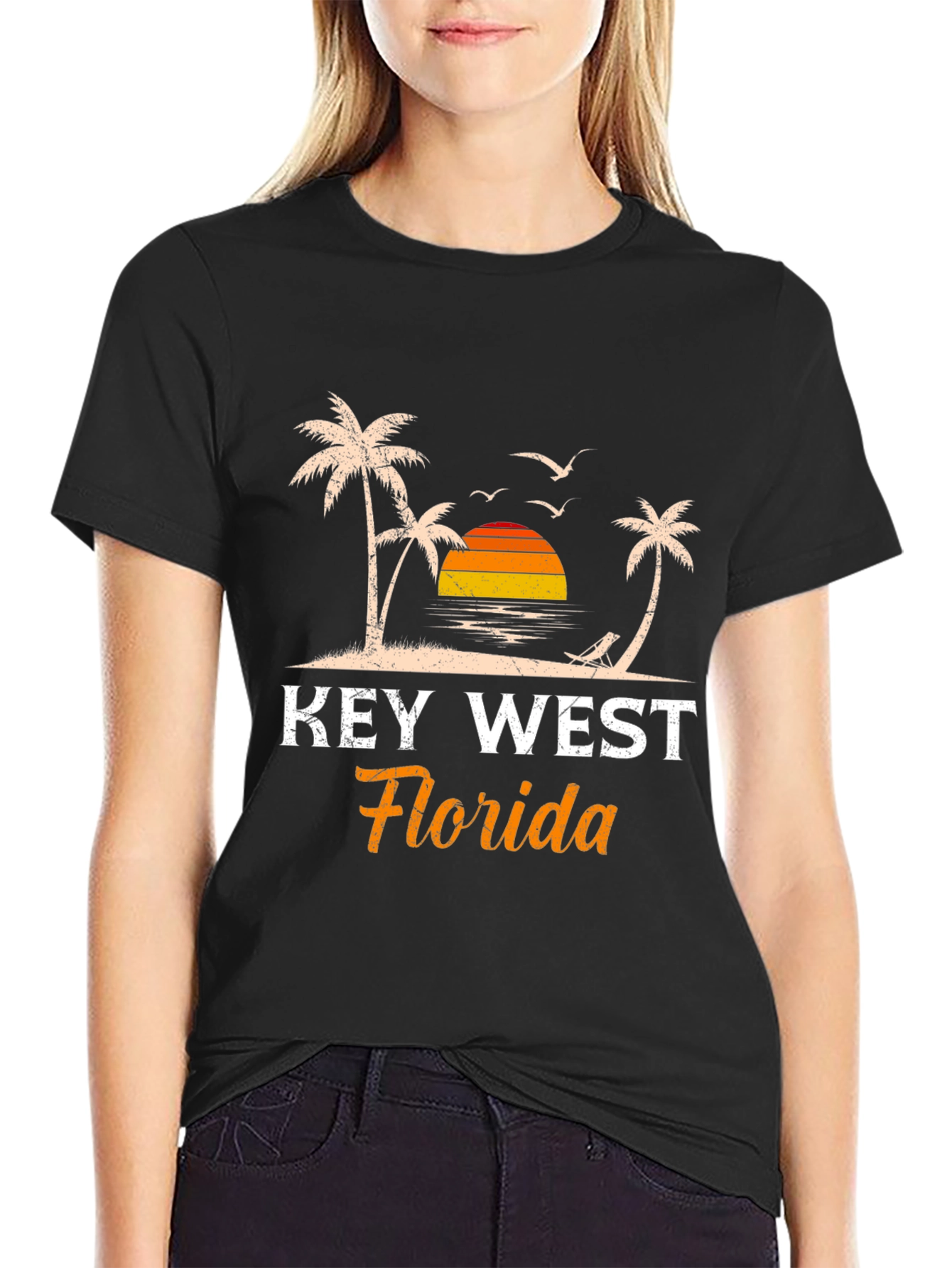 Key West Florida T-Shirt - Island Sunset Design