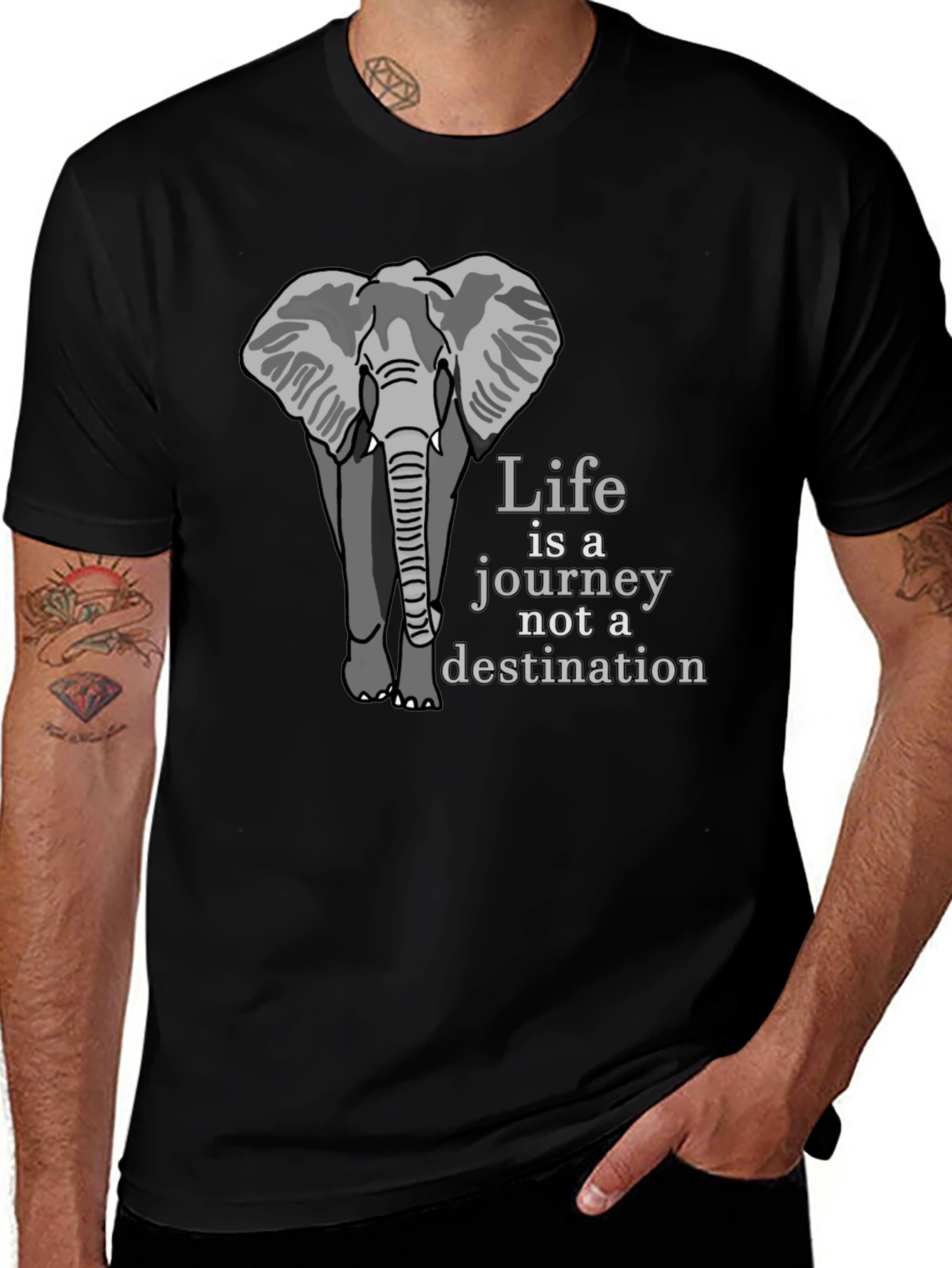 Elephant Life is a Journey Graphic Tee