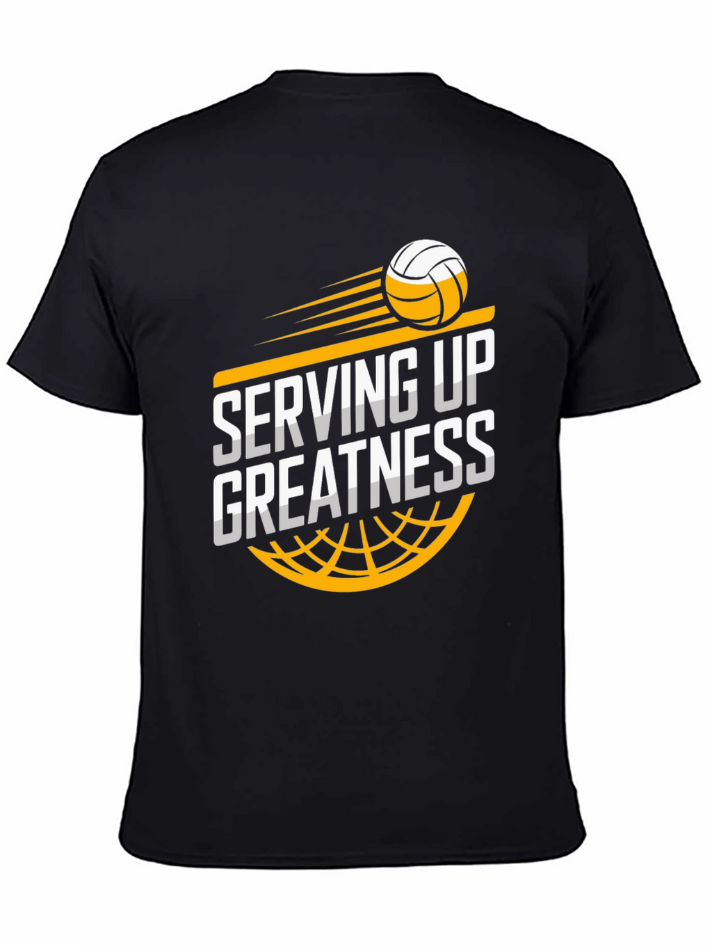 Serving Up Greatness Volleyball Graphic T-Shirt