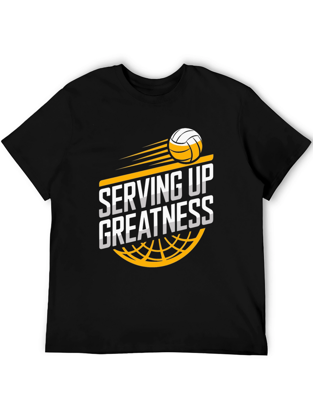 Serving Up Greatness Volleyball Graphic T-Shirt
