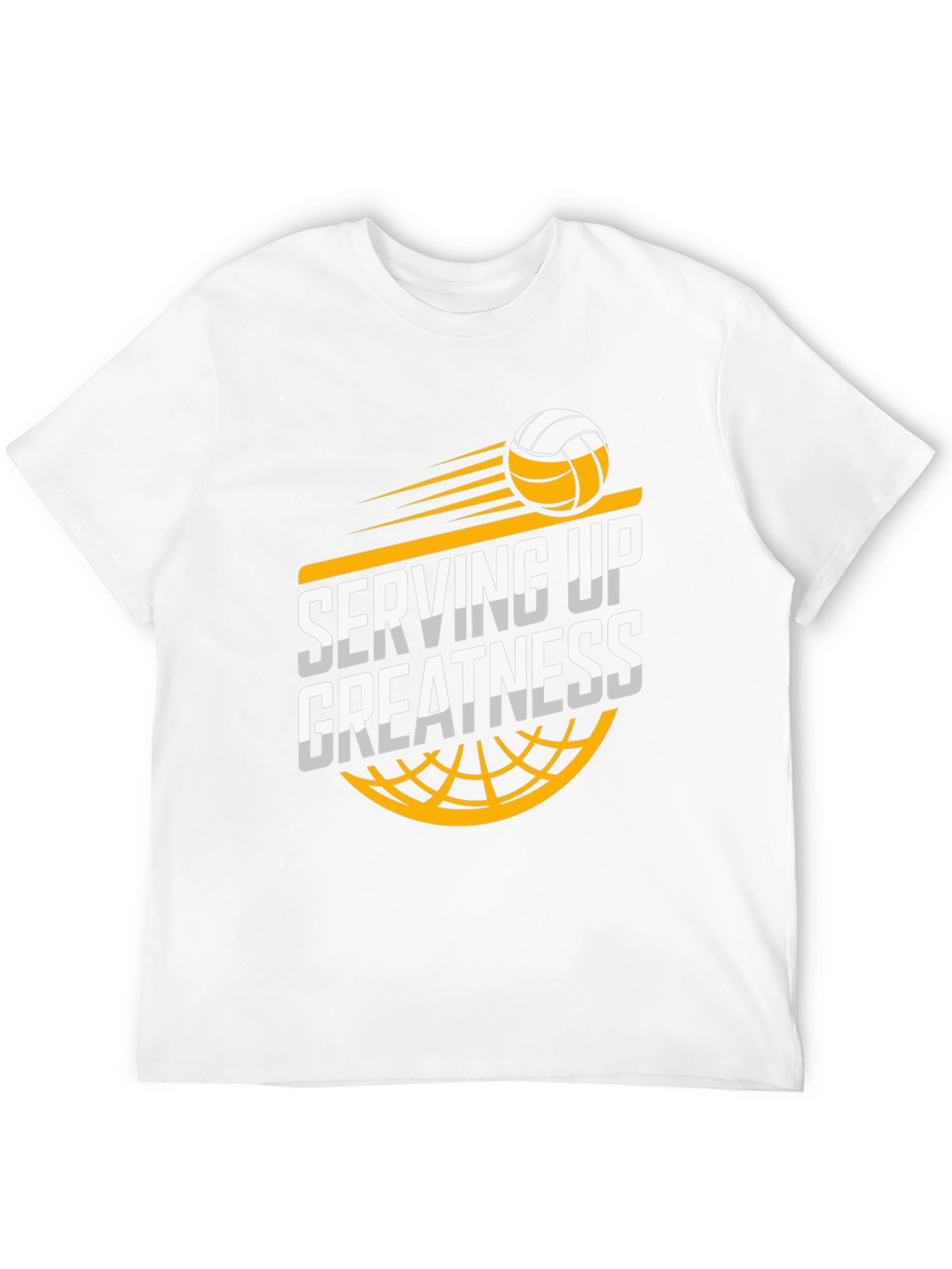 Serving Up Greatness Volleyball Graphic T-Shirt