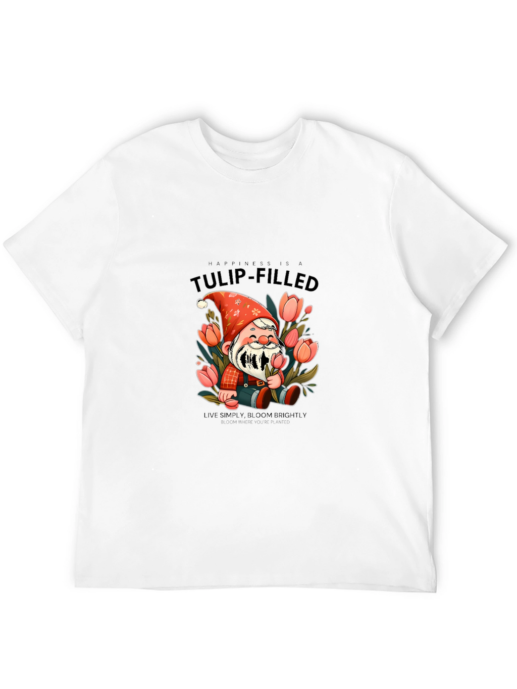 Tulip-Filled Happiness Graphic Tee - Bloom Brightly