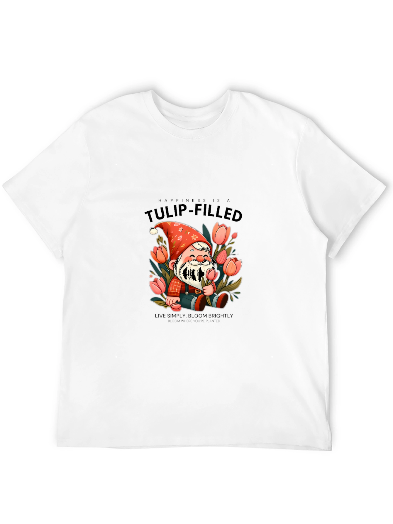 Tulip-Filled Happiness Graphic Tee - Bloom Brightly
