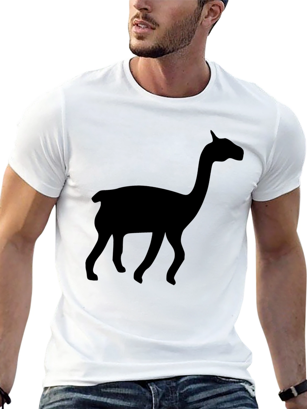 Llama Silhouette T-Shirt - Stylish & Unique