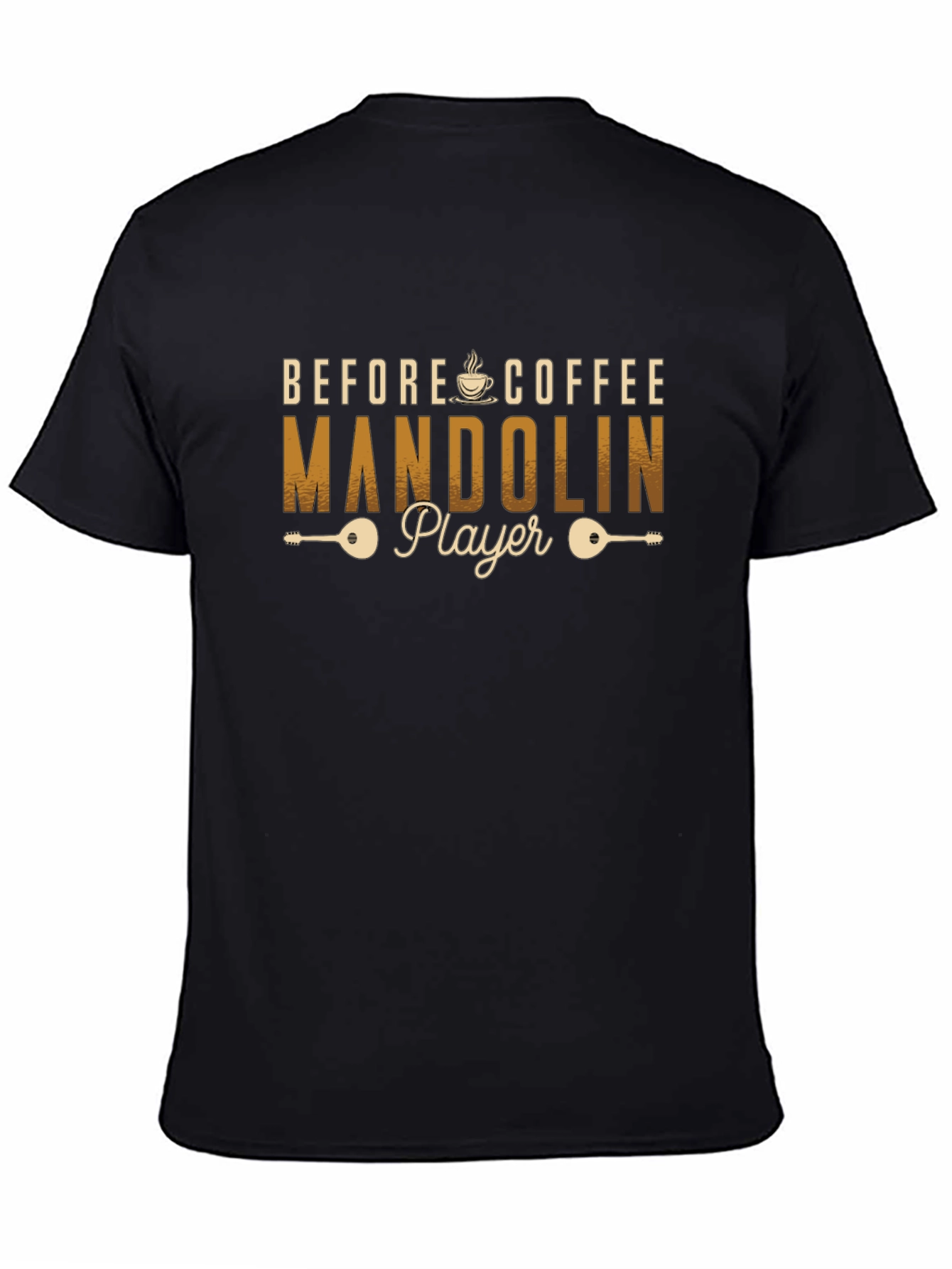 Before Coffee Mandolin Player T-Shirt