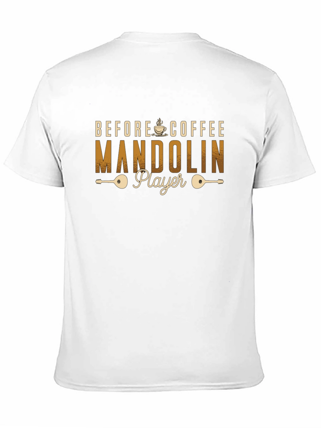 Before Coffee Mandolin Player T-Shirt
