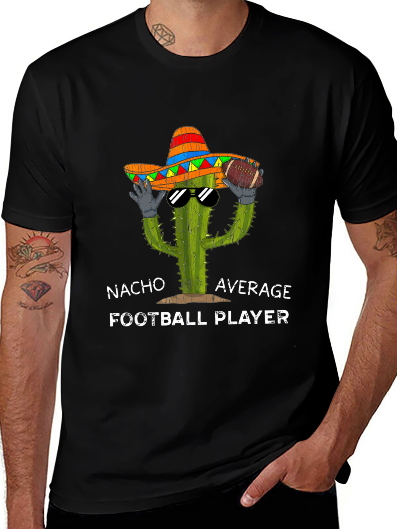 Nacho Average Football Player T-Shirt