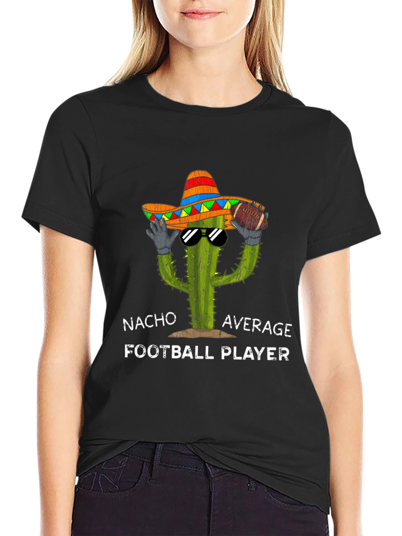 Nacho Average Football Player T-Shirt