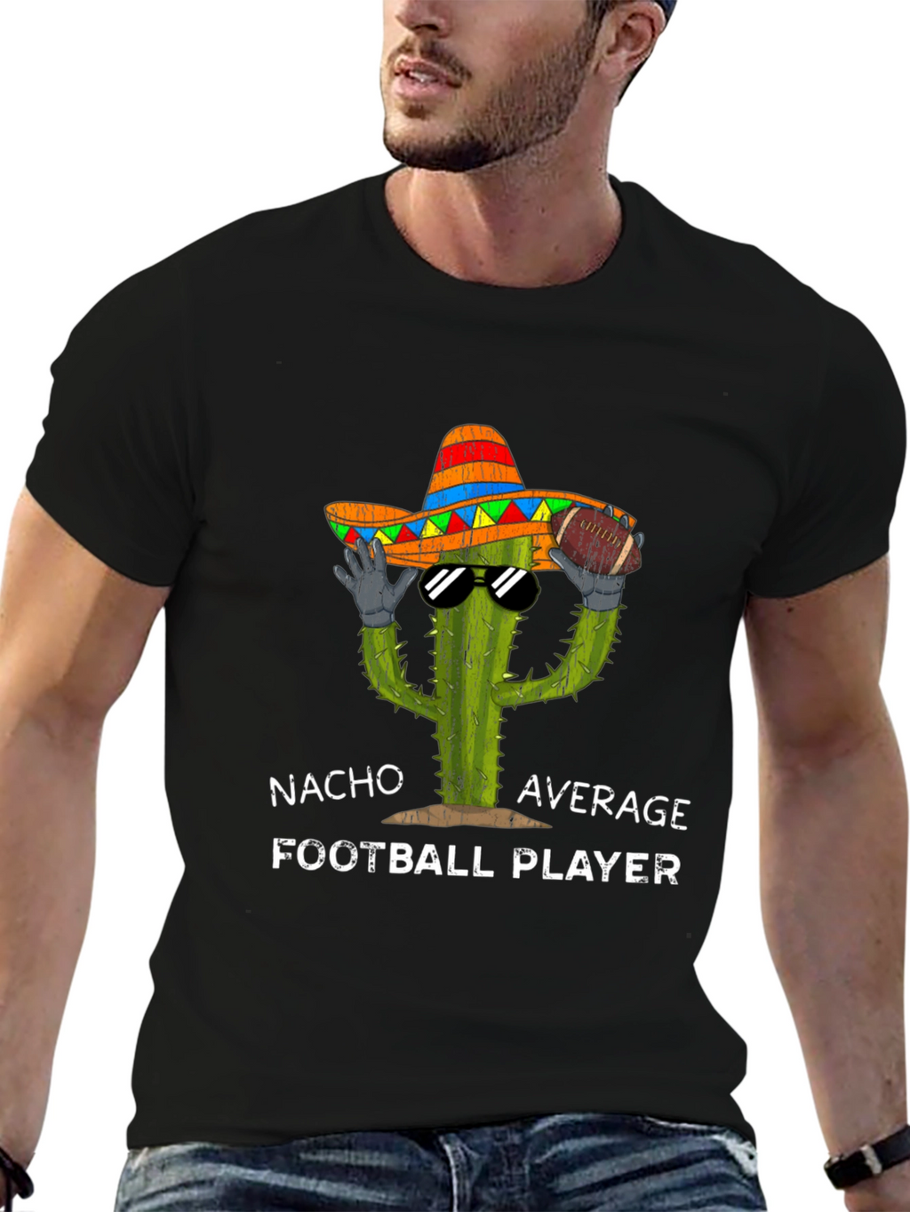 Nacho Average Football Player T-Shirt
