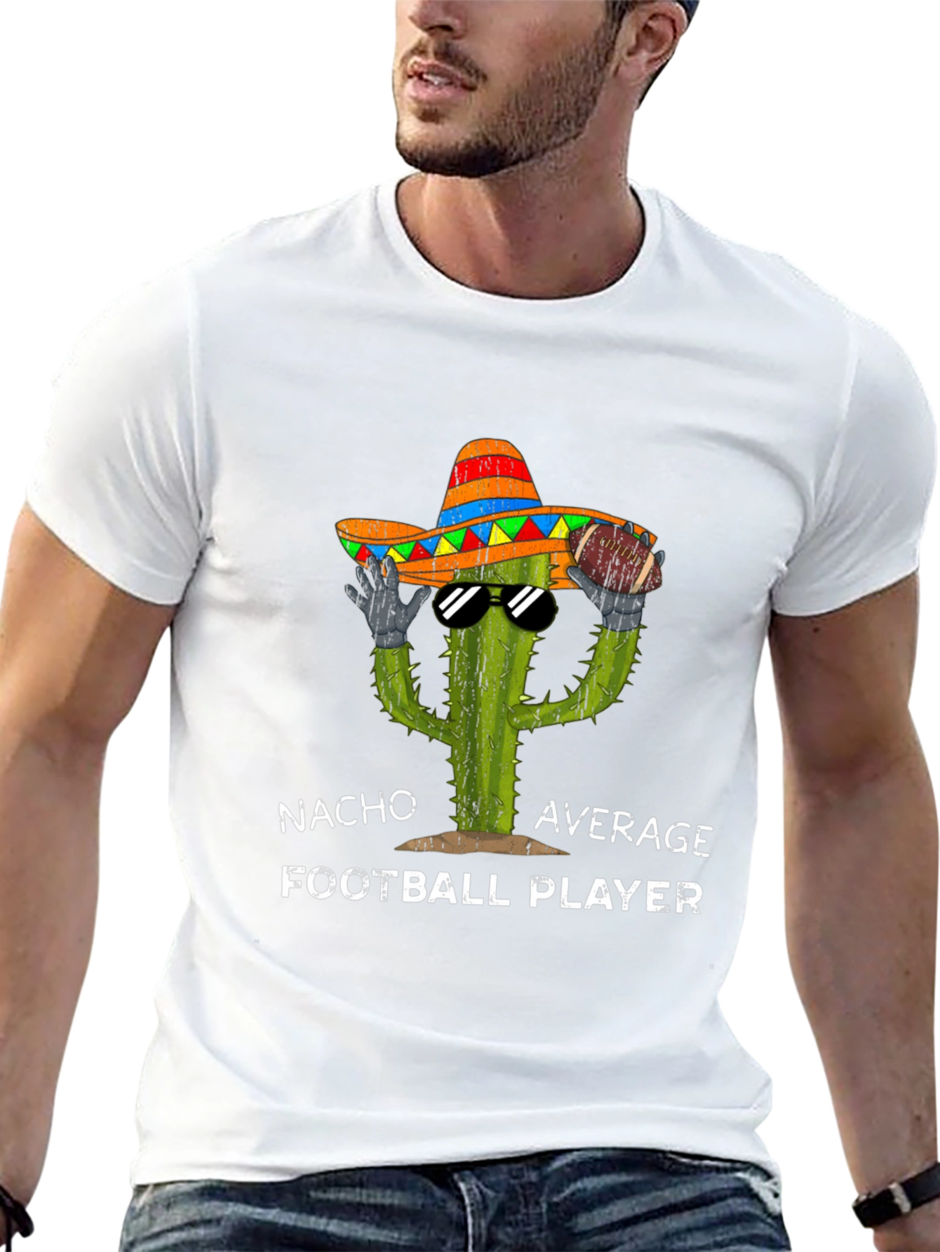 Nacho Average Football Player T-Shirt