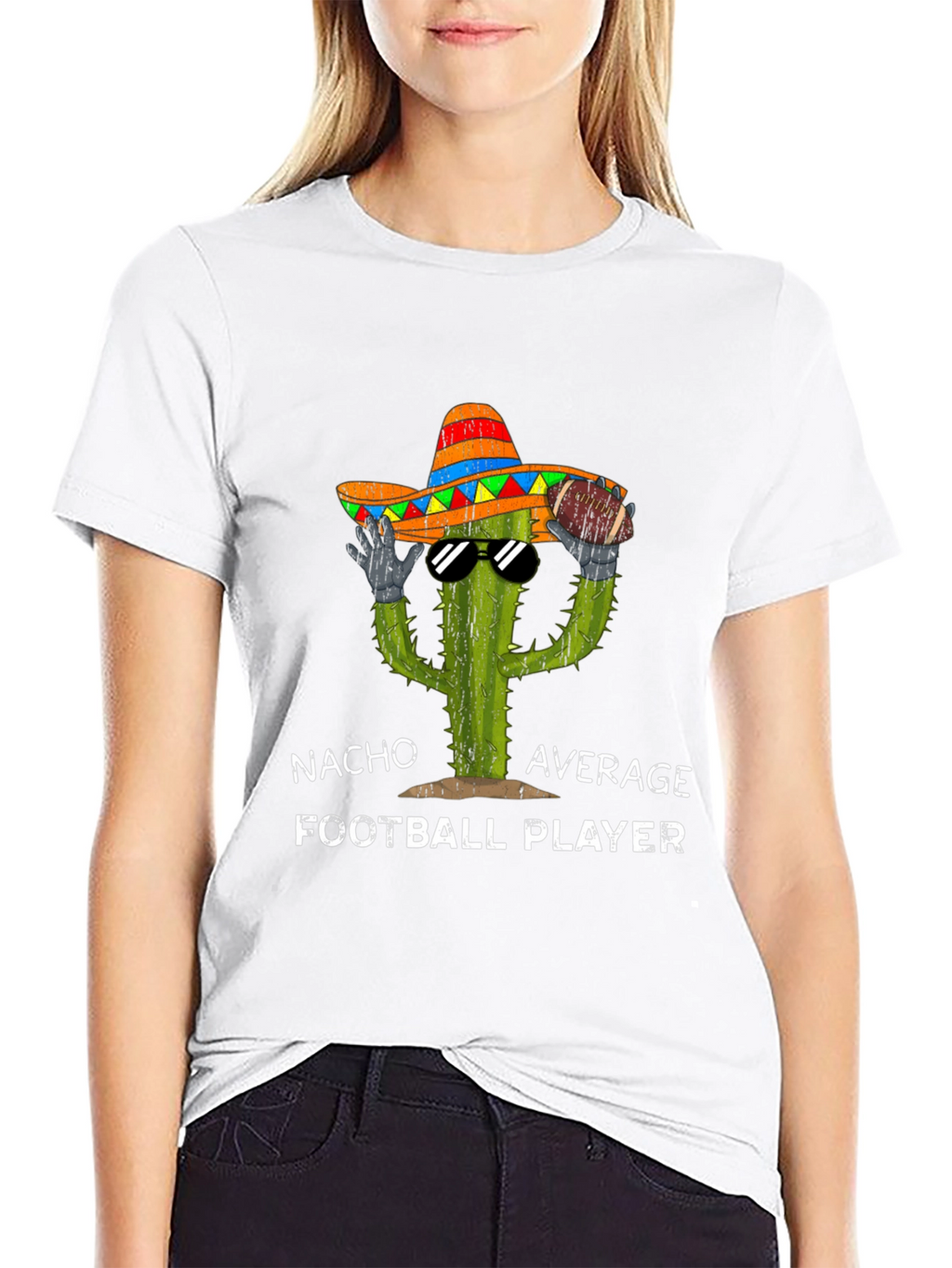 Nacho Average Football Player T-Shirt
