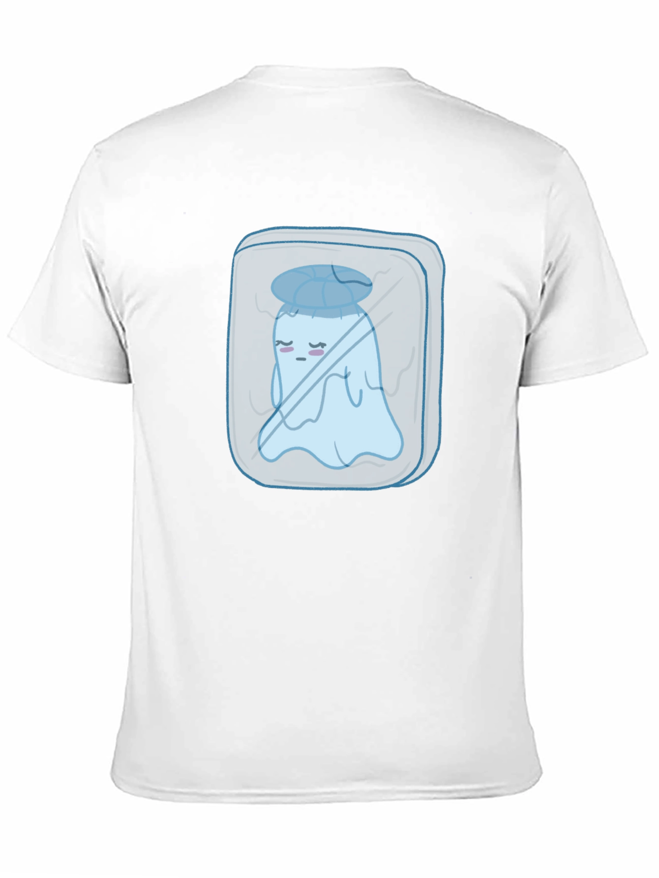 Sad Ghost in Ice Cube Graphic Tee