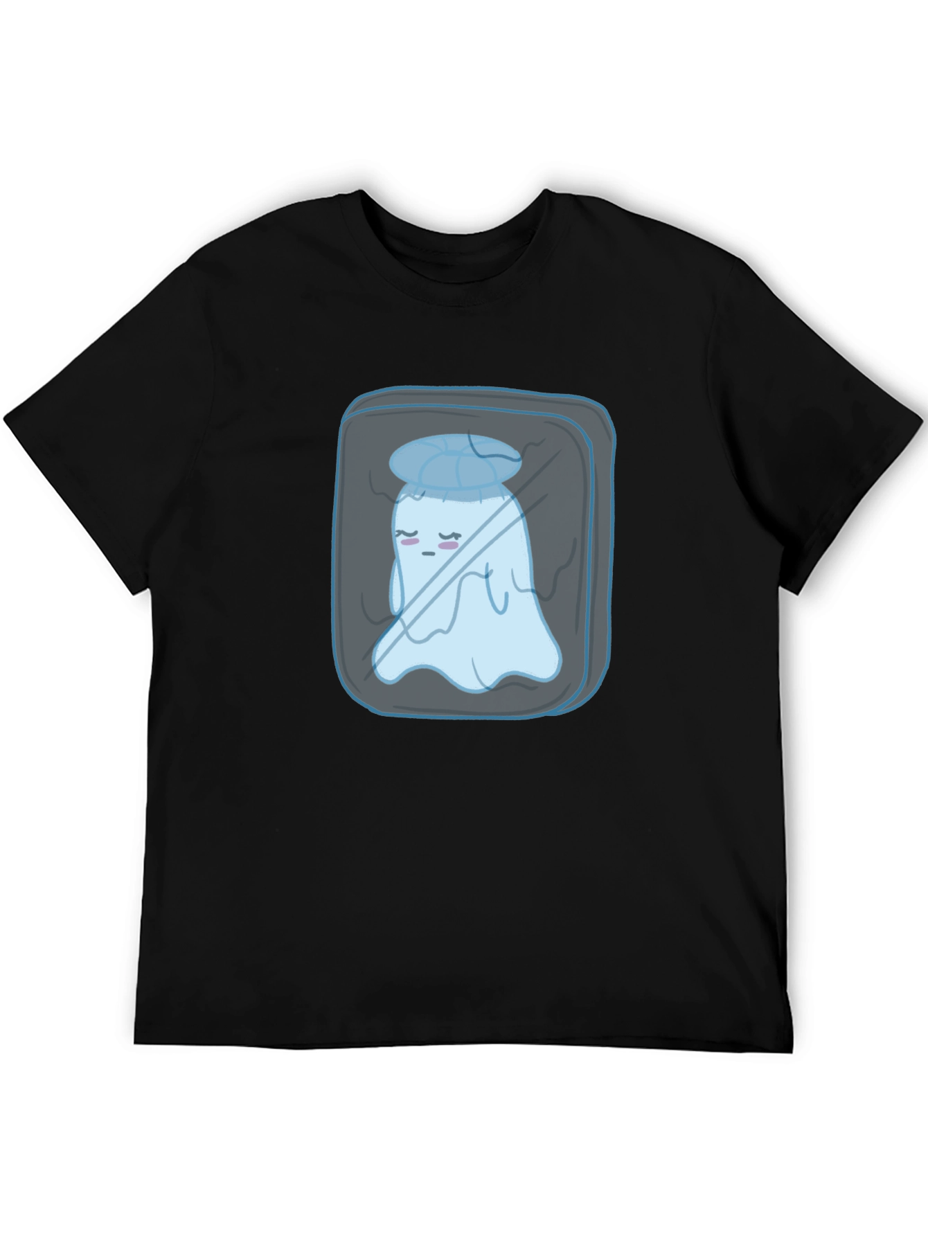 Sad Ghost in Ice Cube Graphic Tee