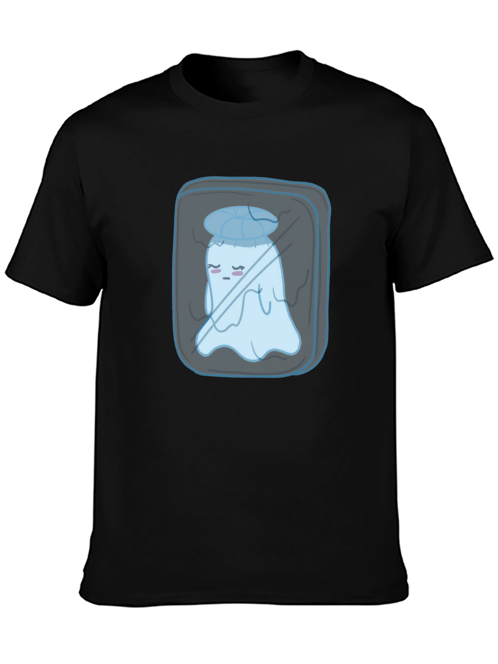 Sad Ghost in Ice Cube Graphic Tee
