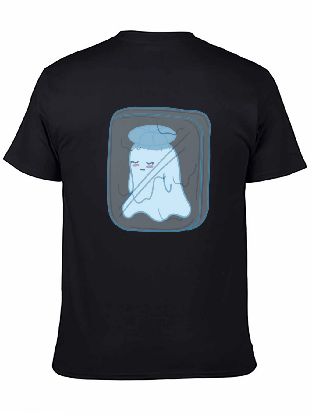 Sad Ghost in Ice Cube Graphic Tee