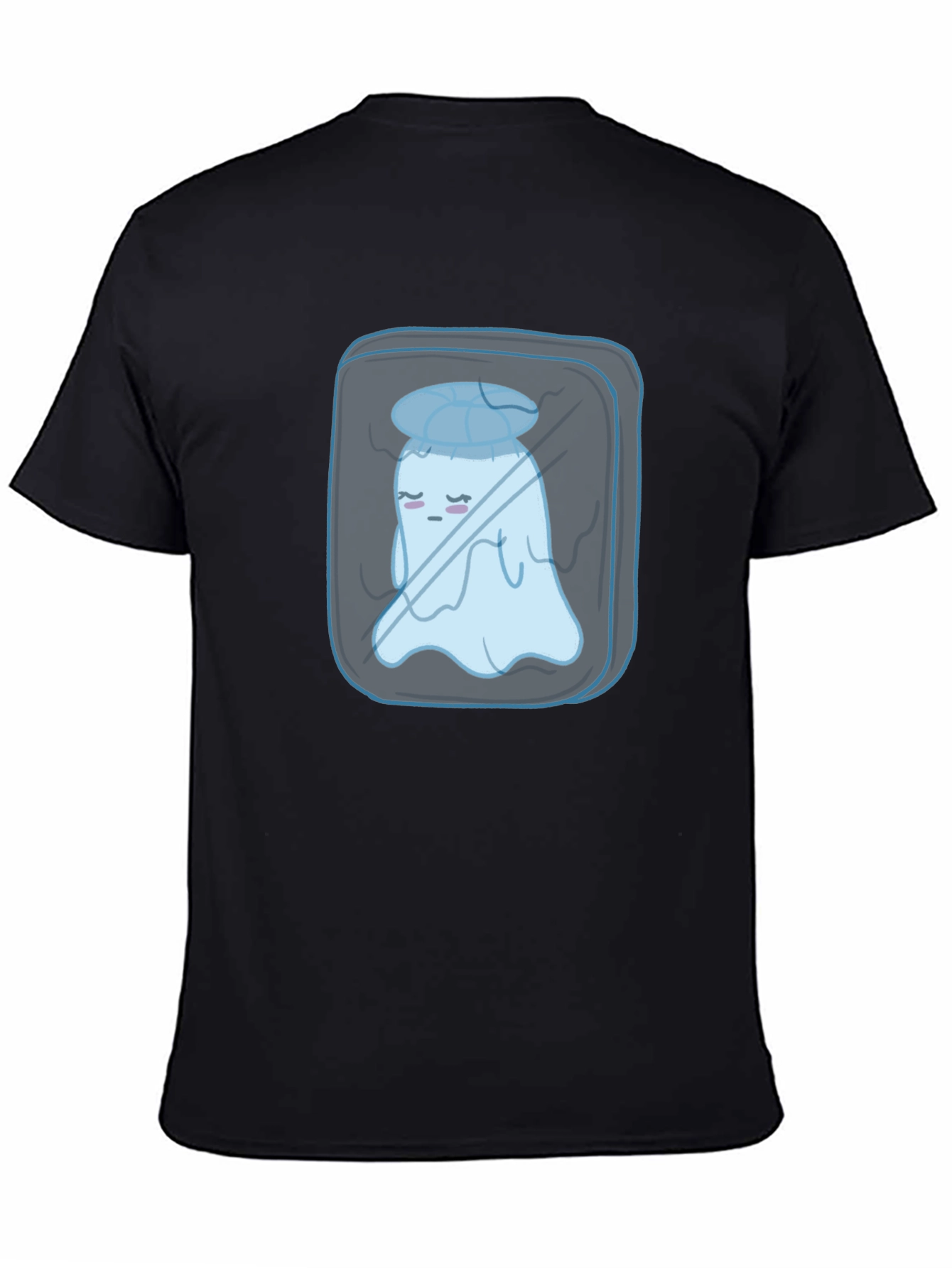 Sad Ghost in Ice Cube Graphic Tee
