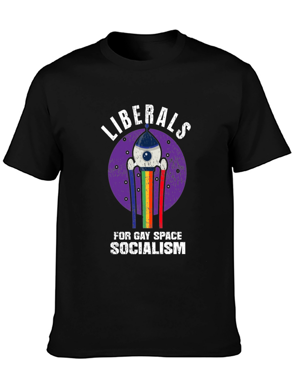 Liberals for Gay Space Socialism Graphic T-Shirt
