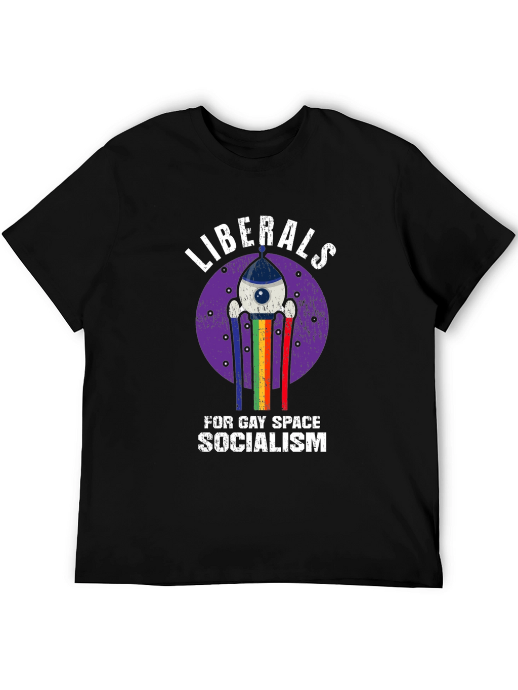 Liberals for Gay Space Socialism Graphic T-Shirt