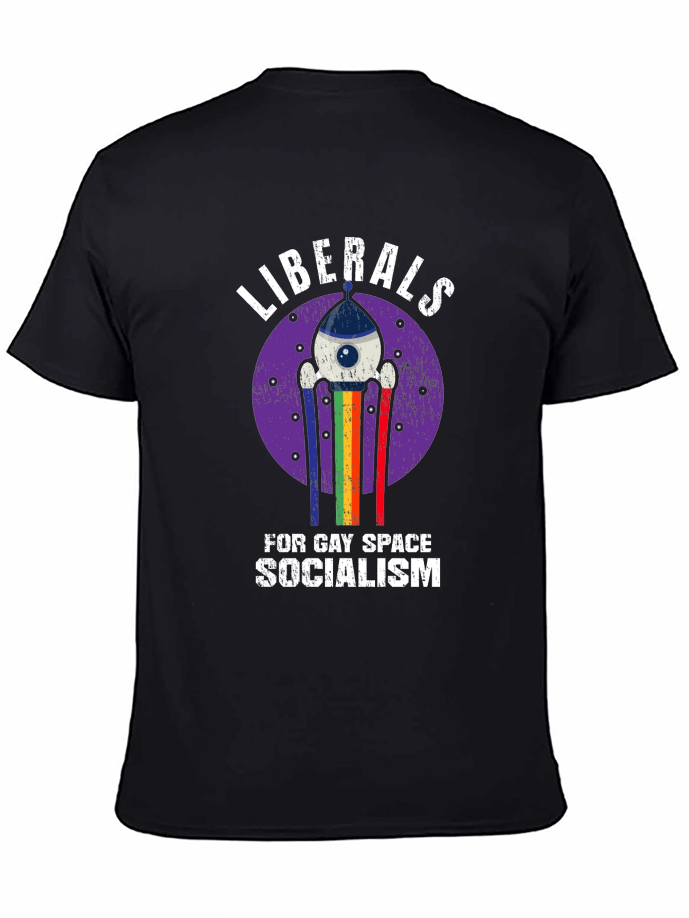 Liberals for Gay Space Socialism Graphic T-Shirt