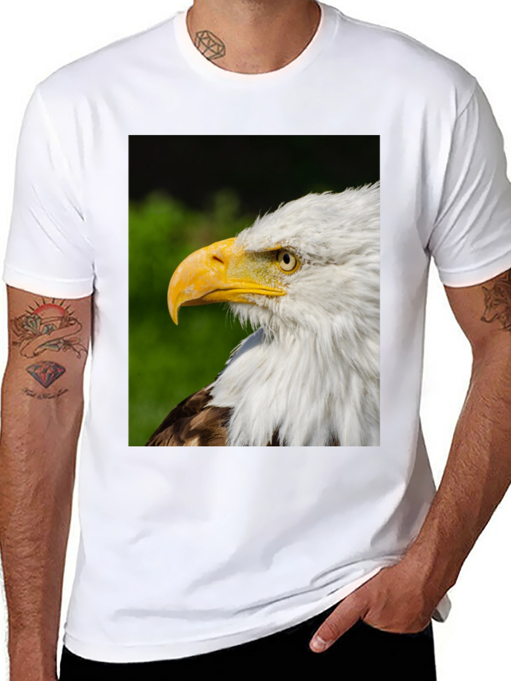Bald Eagle Graphic Tee - Patriotic Design