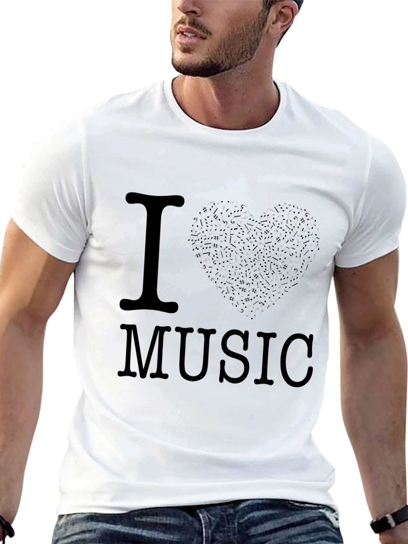 I Heart Music Graphic T-Shirt - Soft Cotton Tee