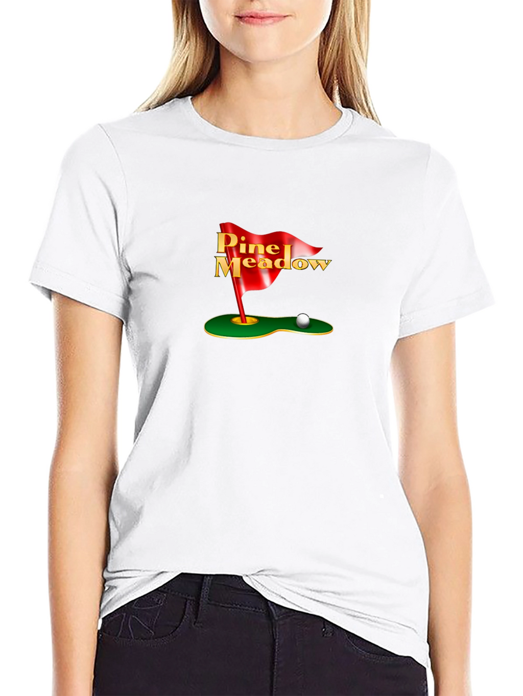 Pine Meadow Golf T-Shirt - Black