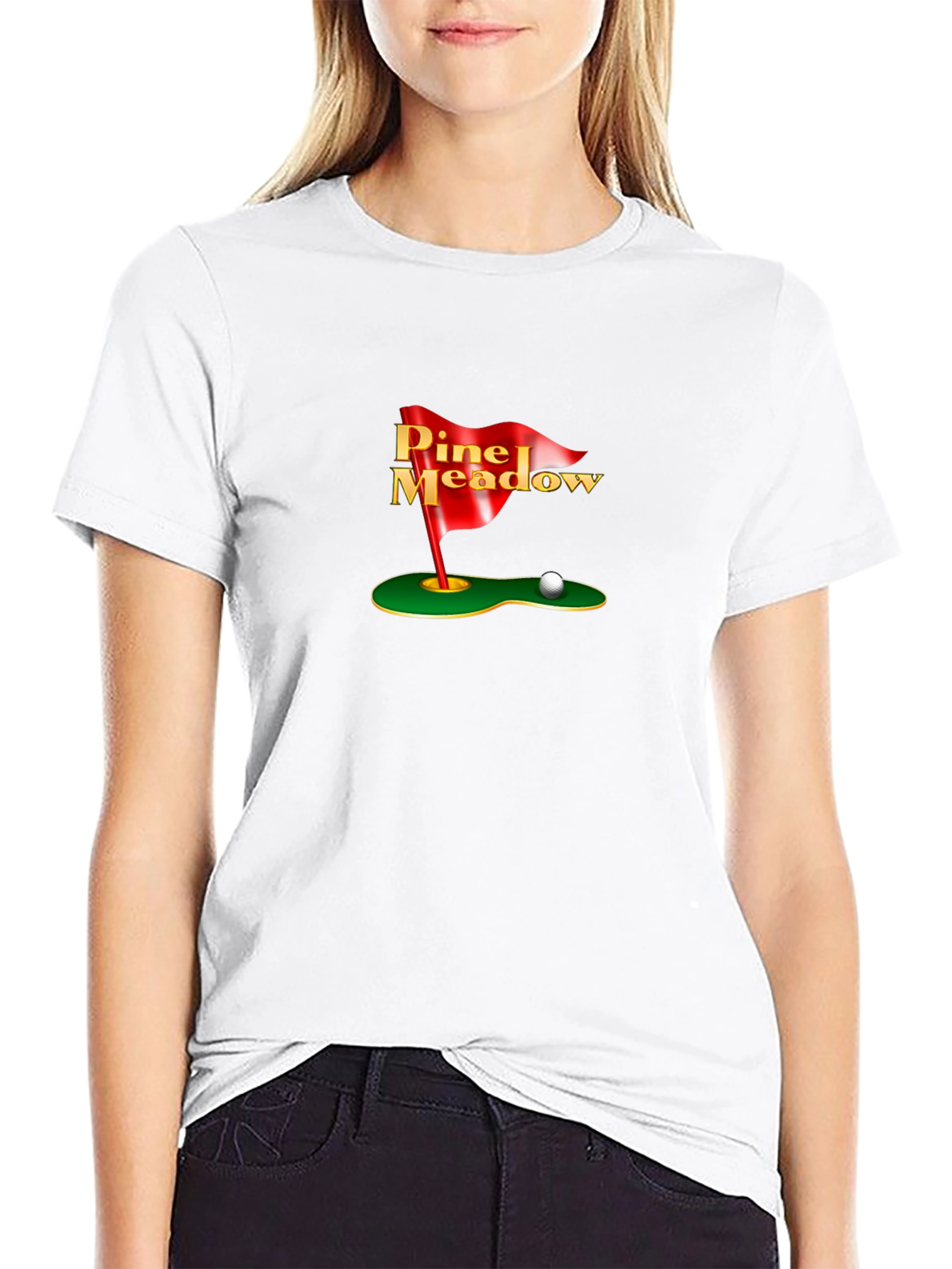 Pine Meadow Golf T-Shirt - Black