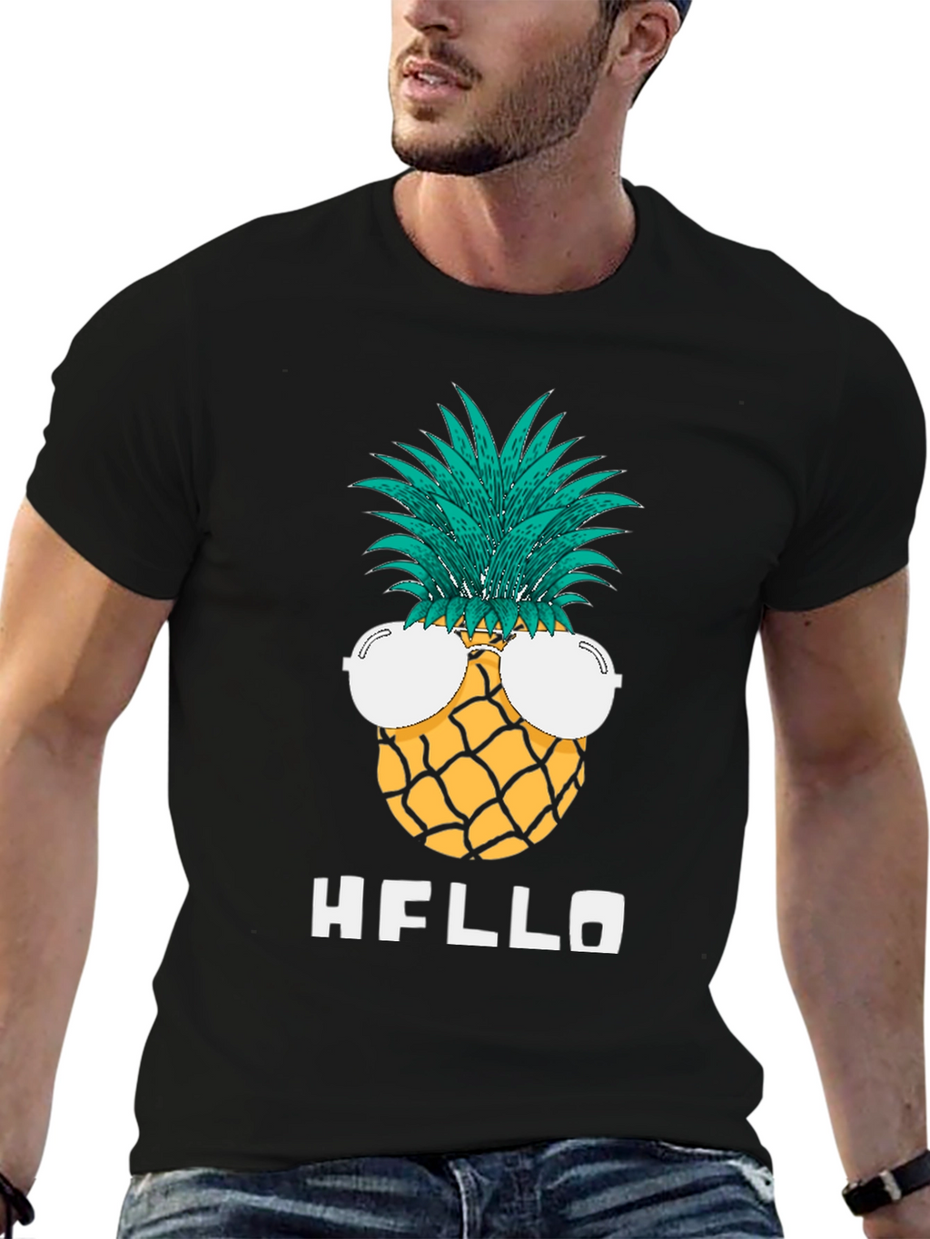 Pineapple Sunglasses Graphic Tee - Hello Summer!