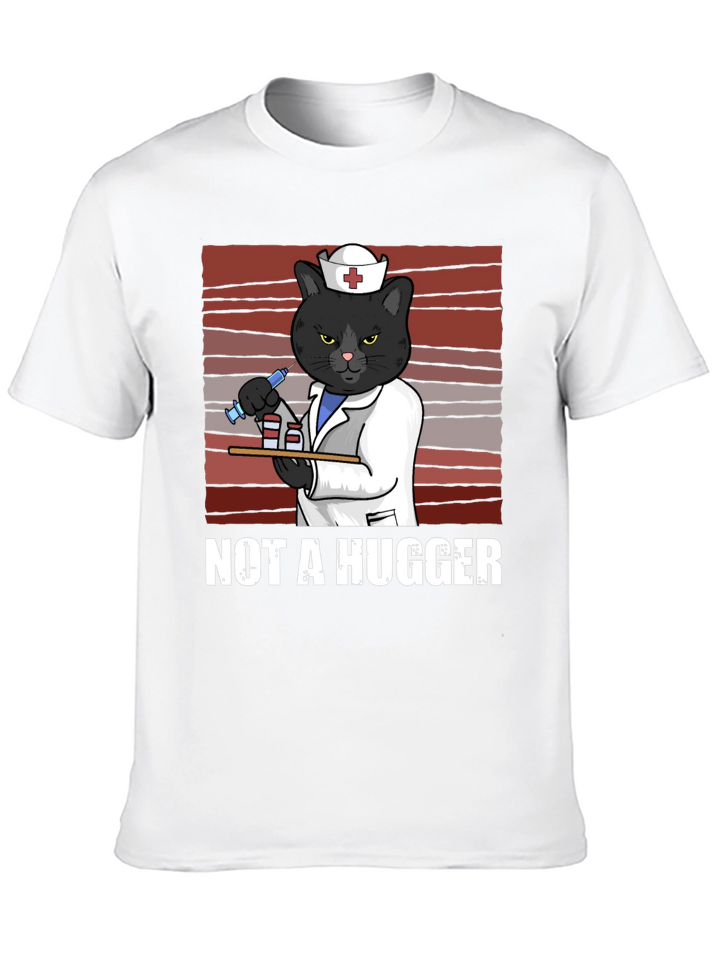 Not A Hugger Nurse Cat T-Shirt